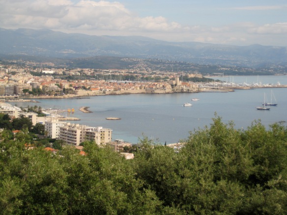 Looking over Antibes from the cape